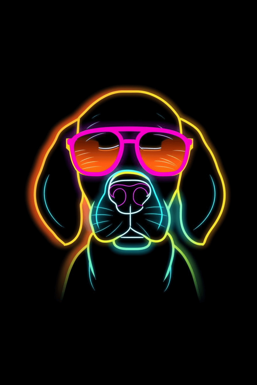 Neon Beagle | UNMEART